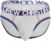 Andrew Christian Almost Naked Cotton Brief Grijs - MAAT XL - Heren Ondergoed - Slip voor Man - Mannen Slip