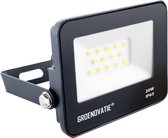 Groenovatie LED Breedstraler - 20W - Waterdicht IP65 - 130x125x25 mm - Compact - Neutraal Wit