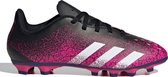 adidas Predator Freak .4 FxG Junior Sportschoenen - Maat 38 2/3 - Unisex - Zwart/Roze/Wit/Paars