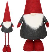 Springos Kerstkabouters | Kerstdwerg | Gnome | Kerstversiering | 1 stuk | Verstelbaar in hoogte | 60-90 cm