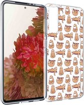 iMoshion Design hoesje voor de Samsung Galaxy S21 - Serious Request - Luiaard patroon
