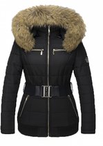 Milano Tesoro - Winterjas 07 Zwart - Kunstbontkraag - Capuchon XL