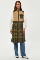 Minus Jas Erona Vest Mi4398  9373 Green Bay Checks Dames Maat - 38