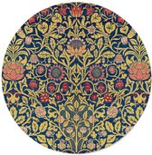 Walljar - William Morris - Violet and Columbine - Muurdecoratie - Forex wandcirkel