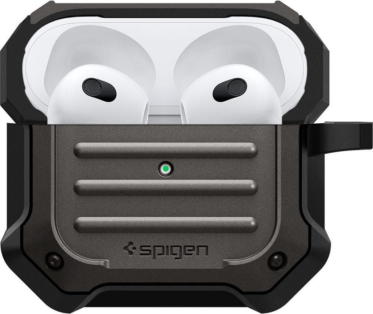Spigen Hoesje Geschikt voor Apple AirPods 3 - Tough Armour Case - Grijs