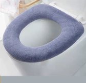 Gading® toiletbrilhoes - 2 pack elastische toiletbrilbekleding  -blauw