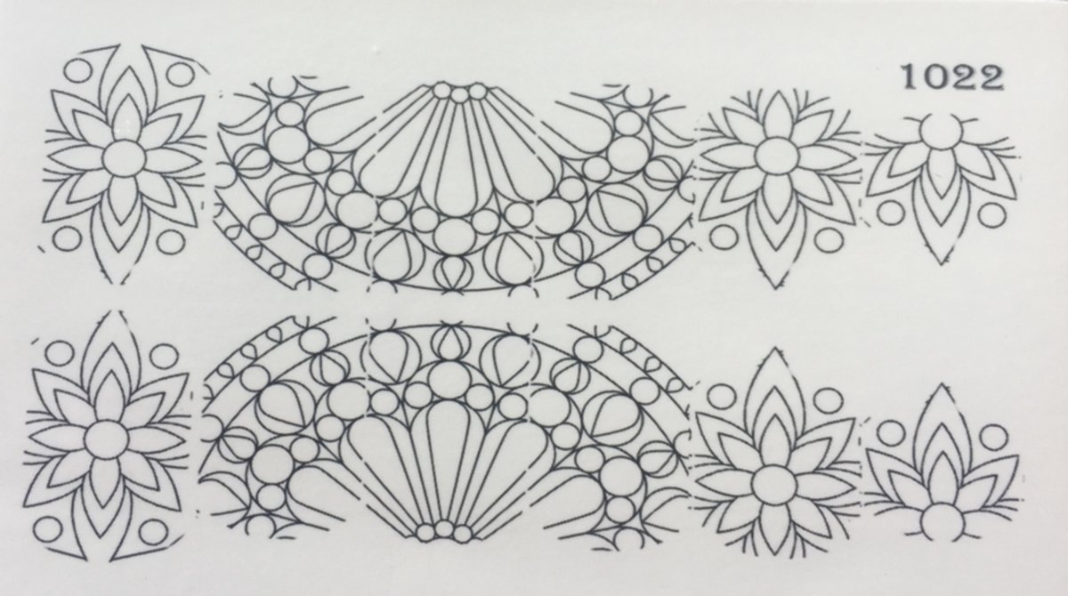 Goedkoopste Water Decal Nail Wrap 1022