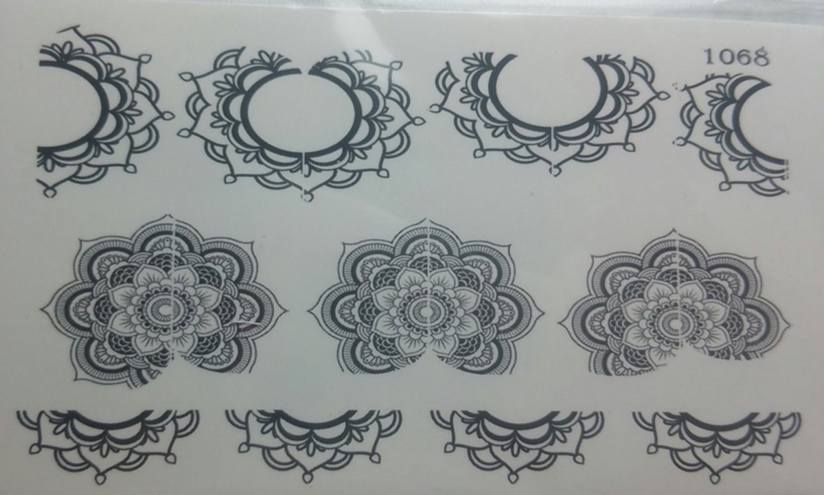 Goedkoopste Water Decal Nail Wrap 1068