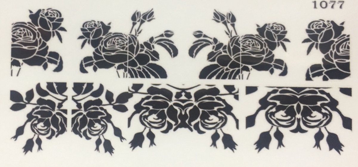 Goedkoopste Water Decal Nail Wrap 1077