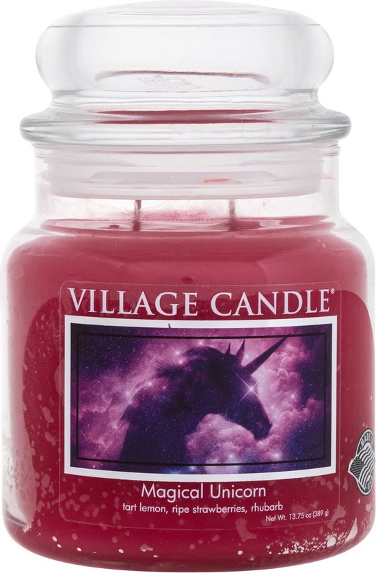 Village Candle Medium Jar Magical Unicorn