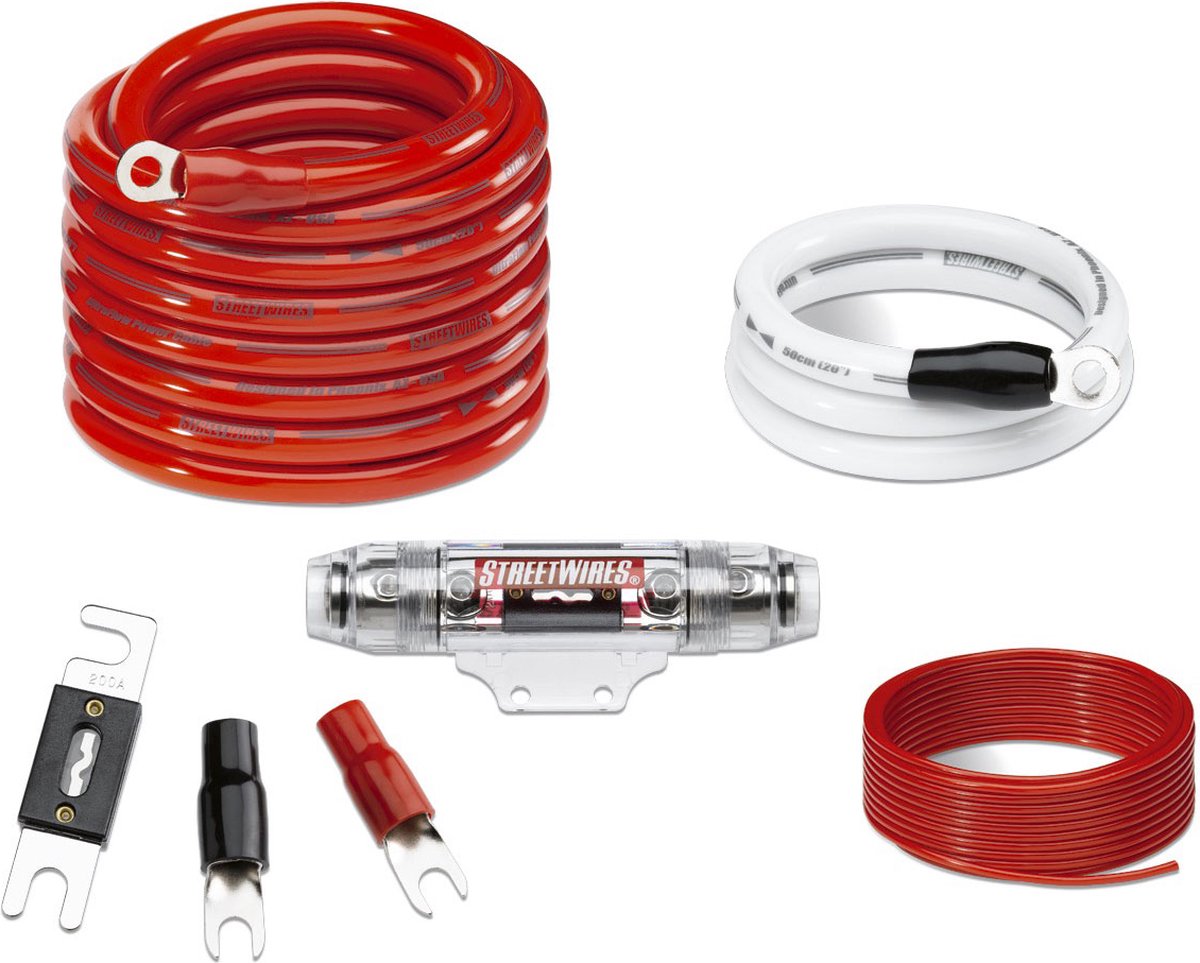 Streetwires ZNX35K versterker aansluitkit 35mm (tot 2000W)