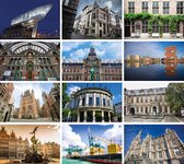 Cadeautip! Luxe ansichtkaarten set Antwerpen 10x15 cm | Set diverse ansichtkaarten | Mooiste afbeeldingen van Antwerpen | 24 stuks