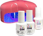 The Little One Gellak Pakket PINK, UV/LED Lamp + Top & Base + Kleurtje