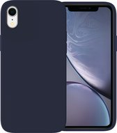 Ceezs telefoonhoesje geschikt voor Apple iPhone Xr hoesje siliconen - backcover - optimale bescherming - Donkerblauw