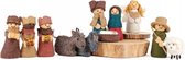 Kerstgroep van Vilt - 11-delig - lengte figuren 17 cm