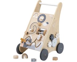 Product: Tryco Nature Loopwagen - Houten Activiteiten Loopwagentje - Naturel, van het merk 