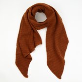 Dames Sjaal - Effen - Old Orange/Camel - Maeve