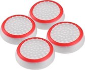 Playstation PS5 PS4 PS3 | Xbox X S One 360 | Gaming Thumbsticks | 1 Set = 4 Thumbgrips | Wit Rood