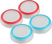 Thumb Grips | Thumb Sticks | Gaming Thumbsticks | Geschikt voor Playstation PS5 PS4 PS3 & Xbox X S One 360 | 1 Set = 4 Thumbgrips | Wit Lichtblauw (2x) en Wit Rood (2x)