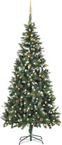 Huis en Tuin Depot Kunstkerstboom Met Led'S En Kerstballen 210 Cm