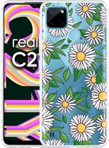 Realme C21Y Hoesje Madeliefjes - Designed by Cazy