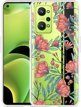 Realme GT Neo2 Hoesje Poppy Roses - Designed by Cazy