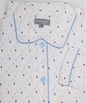 Cocodream Dames Flanel Pyjama Tree Wit - maat S