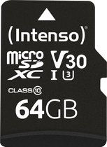 Bol.com SD Micro SD Card 64GB Intenso SD-HC UHS-I Professional aanbieding