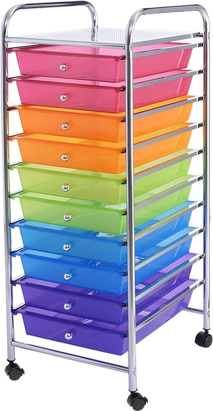 Rollende opbergwagen Multifunctionele Utility Organizer Rollende opbergwagen Multifunctionele Utility Organizer