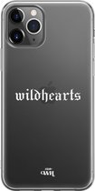 xoxo Wildhearts case voor iPhone 12 Pro - Wildhearts Black - xoxo Wildhearts Transparant Case