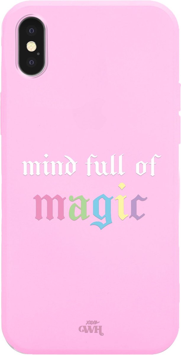 iPhone XS Max - Mind Full Of Magic Pink - iPhone Rainbow Quotes Case