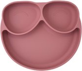 DINNER PLATE (ROSE DAWN) BORDJE MET ZUIGNAP-KLEUTER-BUBBELOO-EETSET-SILICONEN-VAATWASBESTENDIG-BPAVRIJ-TODDLER-MOOIDESIGN