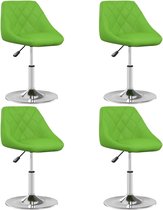 vidaXL Eetkamerstoelen 4 st kunstleer groen