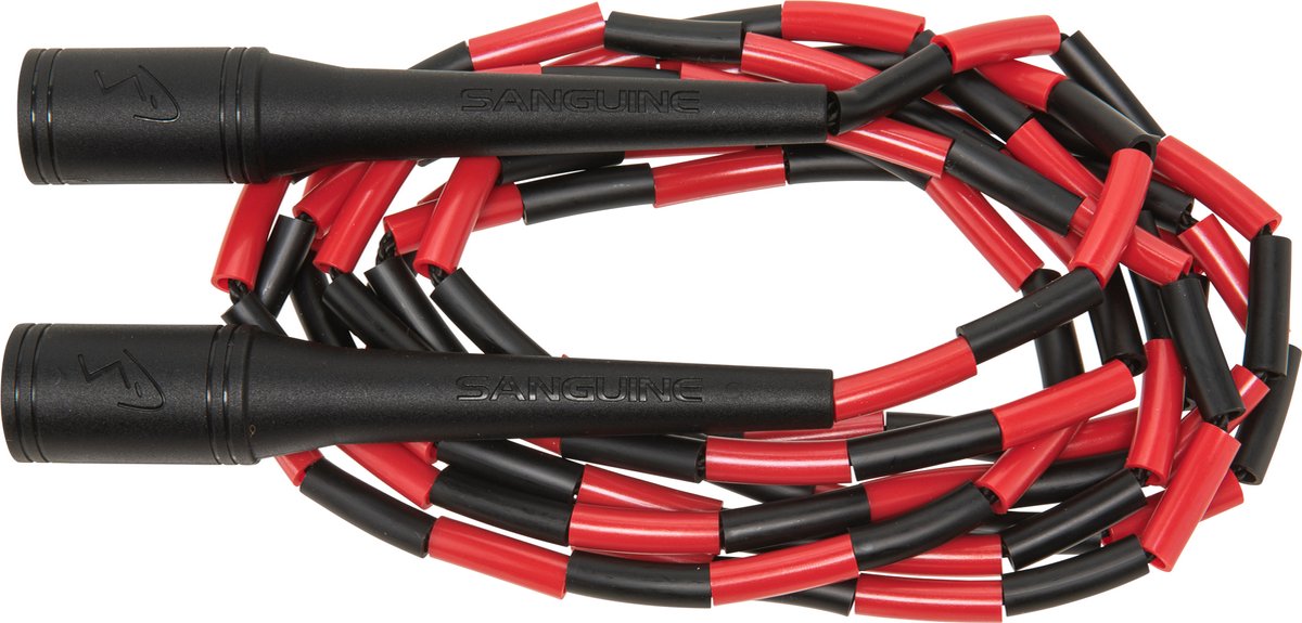 Sanguine MX soft beaded jump rope - Springtouw - Black & Red - 305cm