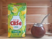 Yerba Mate Startersset - CBSe Limon 500 gram + Bombilla & Kalebas voor Yerba Mate