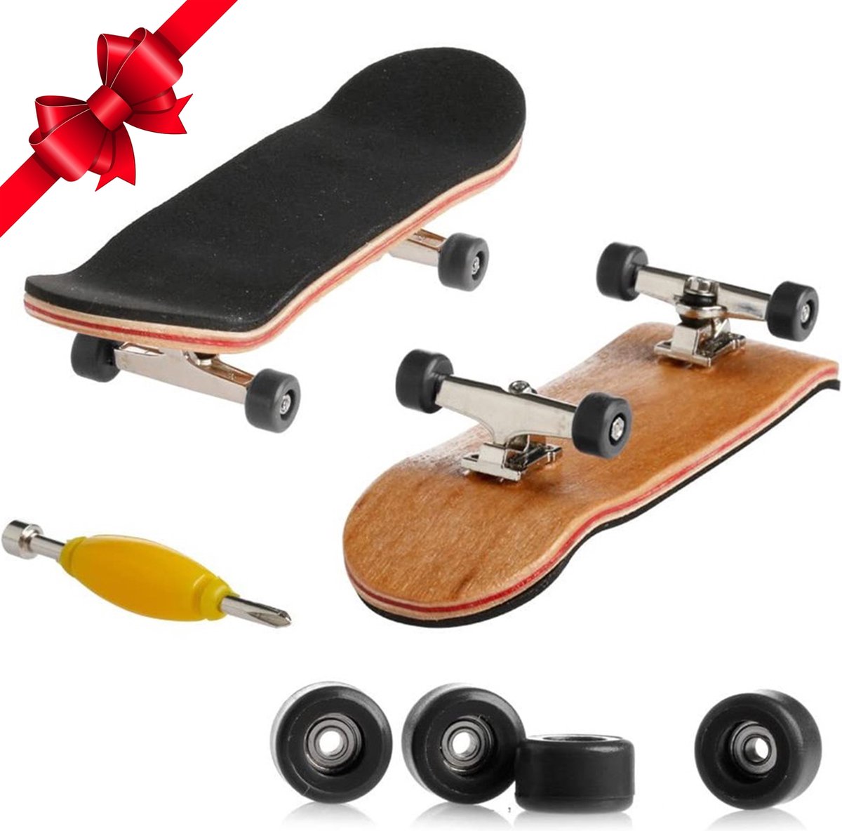 Sportific -  Premium Vingerskateboard - Fingerboard - Vinger skateboard - Vingerskateboard - Antislip Deck - Skateboard - Houten Mini Skateboard - Tech Deck - Sportific