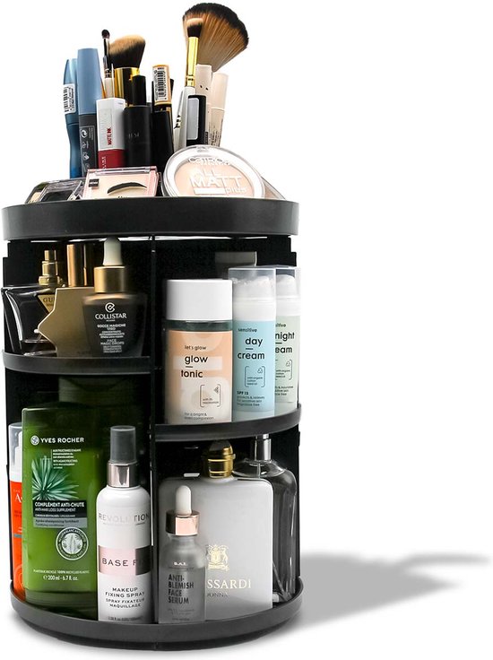 AWEMOZ Make-Up Organizer - Beauty Organizer voor Make Up - 360° Roterend -  Opbergbox -... | bol.com