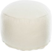 Kave Home - Flaminia round pouffe in white Ø 45 cm