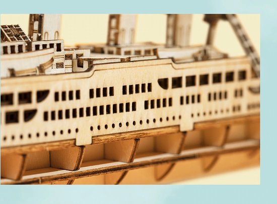 Ugears Onderzoeksschip - 3D-puzzel Volwassen Ontdekkingsreiziger Schip Scheepsmodellen Modelbouw Schepen Hout 3d Modelbouw Diy Modelschip Mechanisch Model