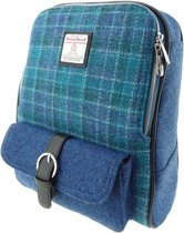 Glen Appin Rugzak Naver Sea Blue  - Echte Harris Tweed - Made in Scotland