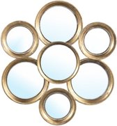 Spiegel - Spiegels - Wandspiegel - Industriële Spiegel - Spiegel Rond - Goud - 52 cm breed