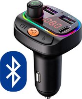 Bluetooth FM Transmitter - Autolader USB en USB C - Bluetooth Radio Adapter - Carkit - Handsfree iPhone/Android