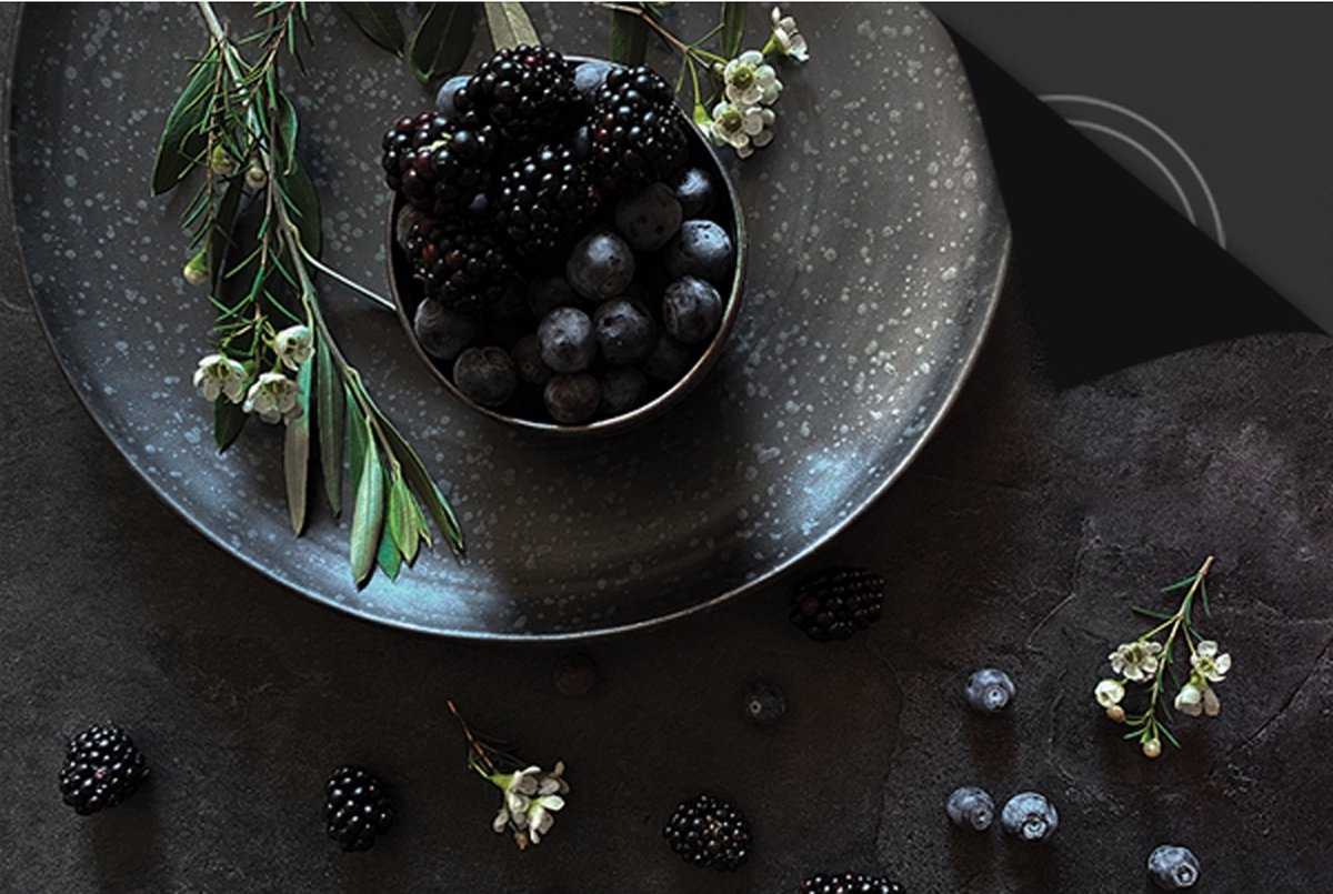 Inductie Beschermer Sweet & Black print Exclusief 90x52cm