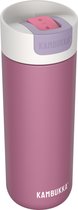 Kambukka Olympus Thermosbeker 500 ml - makkelijk reinigen - lekvrije Koffiebeker - RVS - Aurora Pink