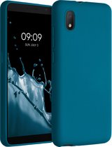 kwmobile telefoonhoesje geschikt voor Alcatel 1B (2020) - Hoesje voor smartphone - Back cover in Caribisch blauw