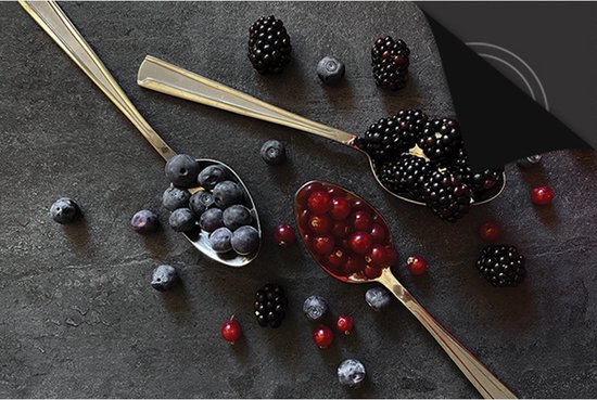 Inductie Beschermer Spoons & Berries print Exclusive 78x52 cm