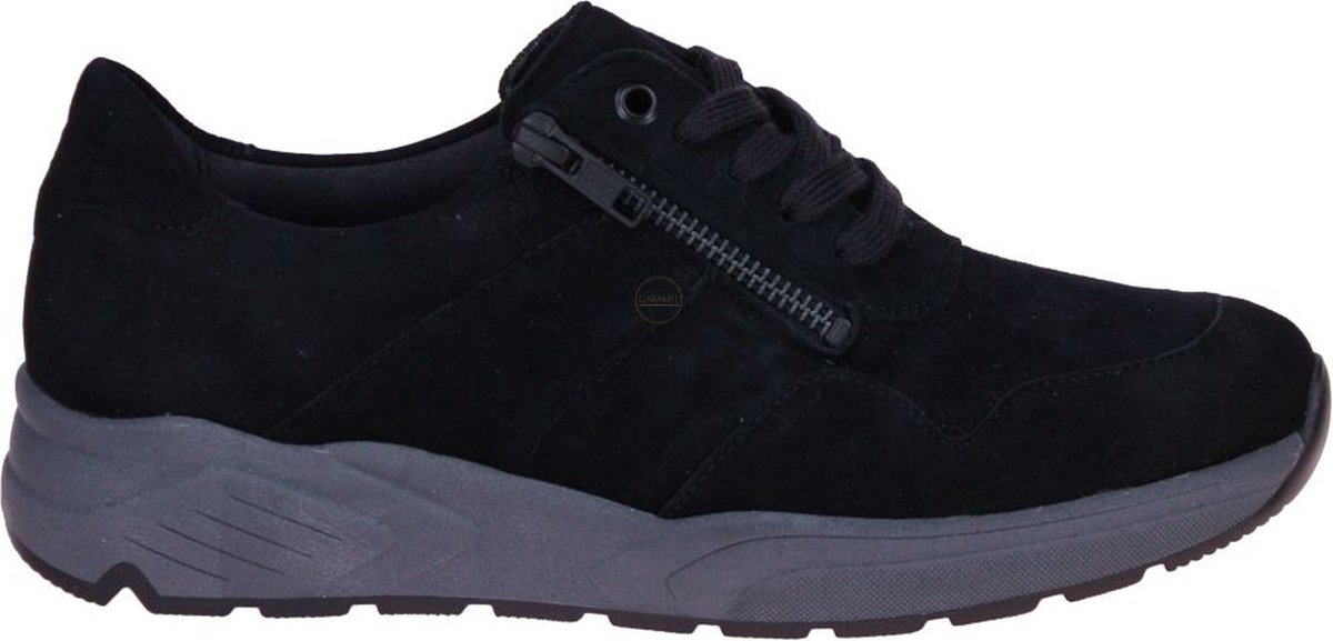 Zwarte Solidus Veterschoenen Kea Wijdte K