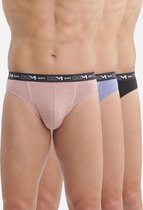 Dim Coton Stretch - 3 pack Heren Slips - Zwart/Roze/Blauw - maat XL