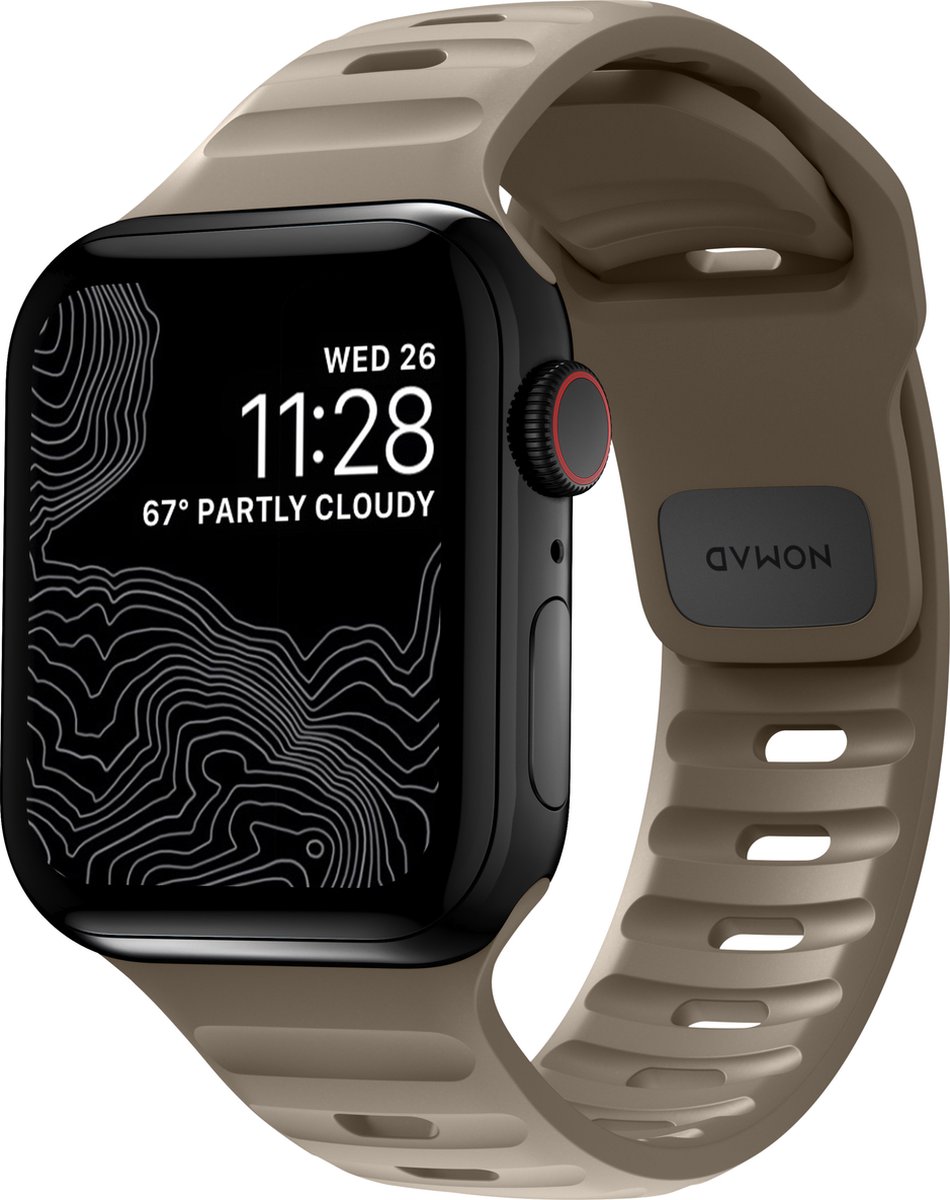 Nomad horlogebandje - Sport FKM - geschikt voor Apple® Watch 49/45