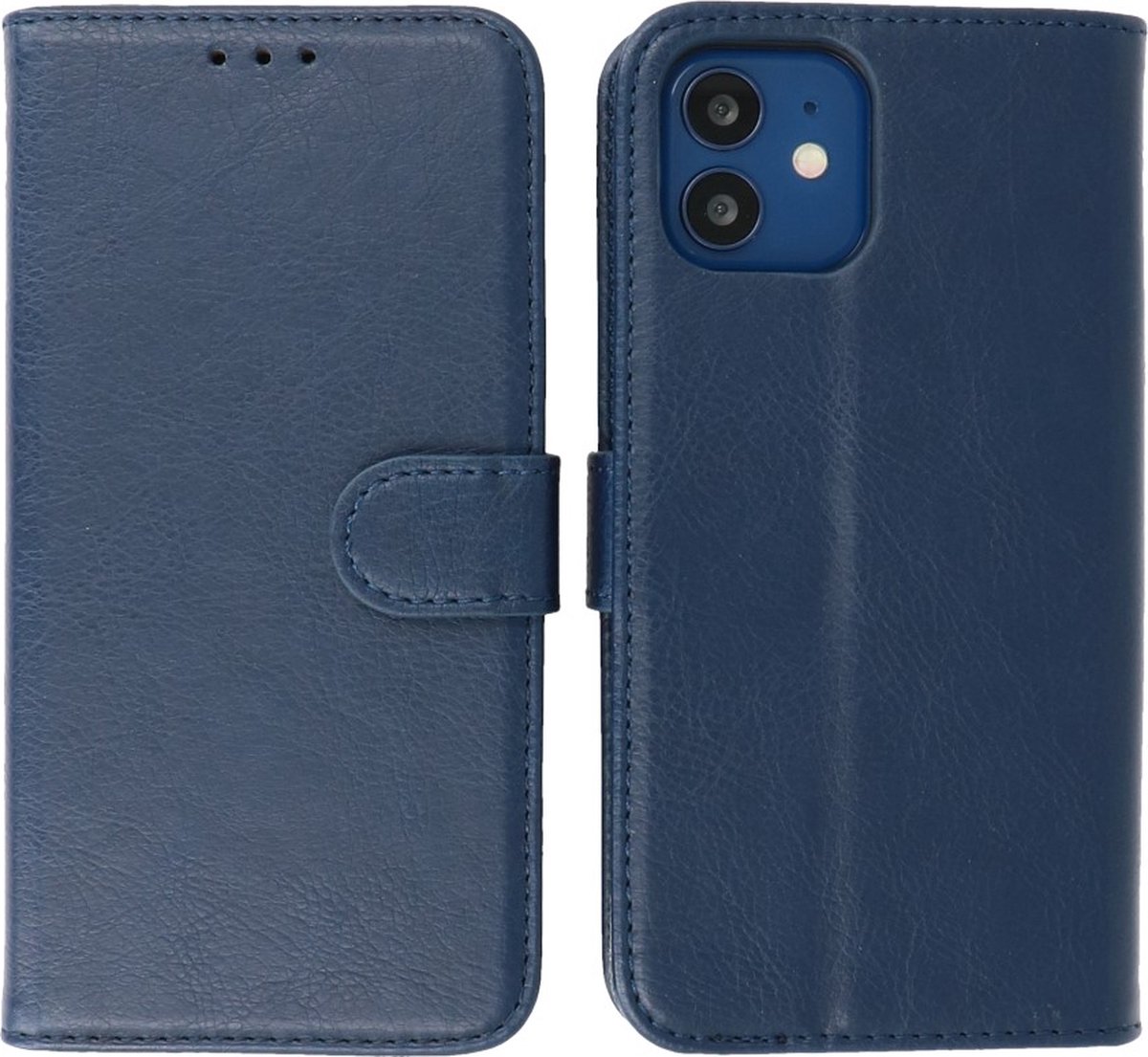 Bestcases Booktype Telefoonhoesje voor iPhone 12 Mini Navy